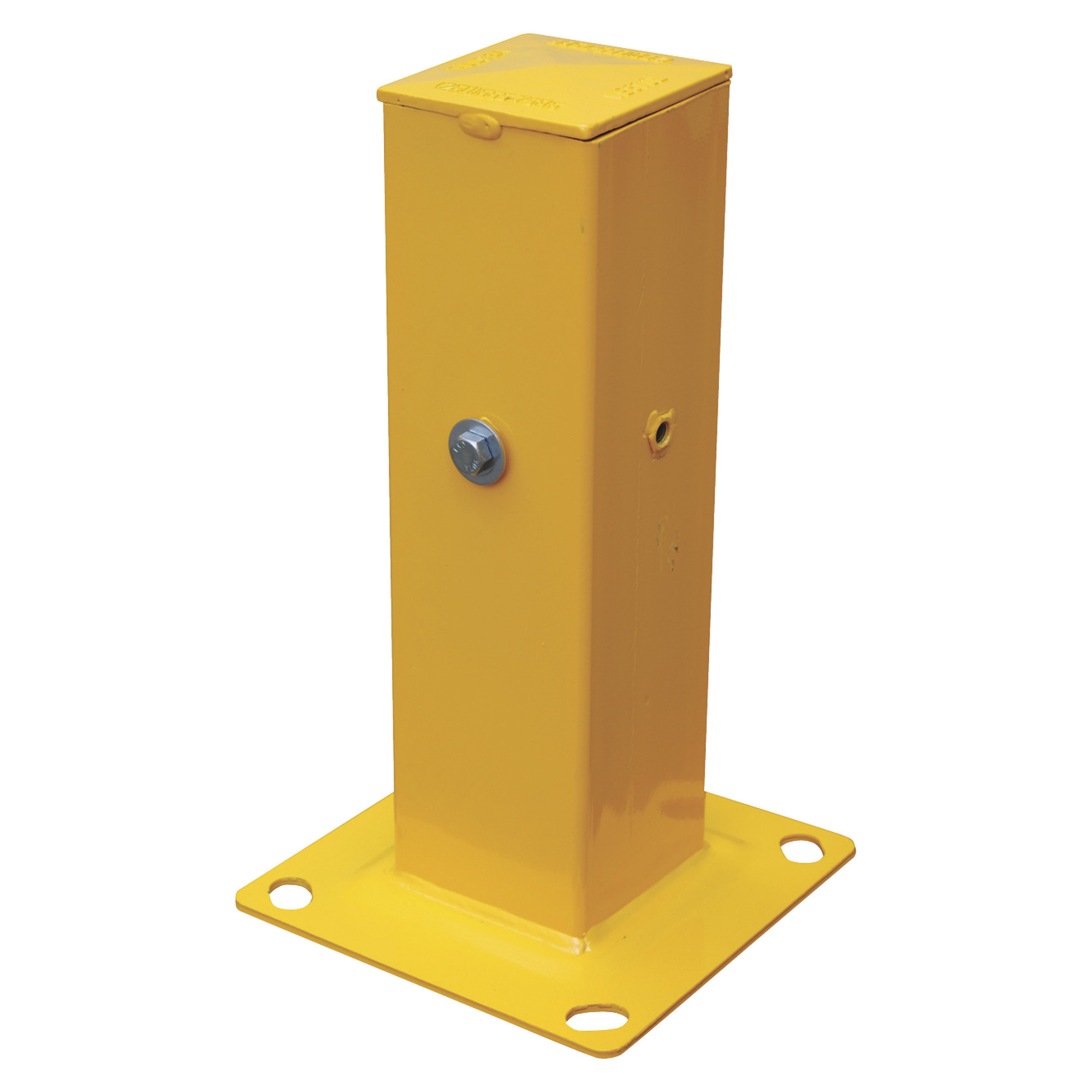 Vestil Guard Rail System Tubular Post - 18in. High, Steel, Yellow, Model# GR-H2R-DI-TP18-YL